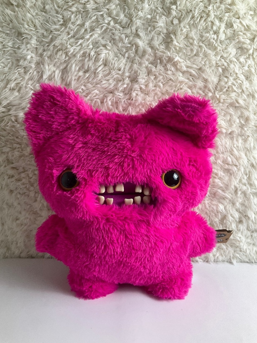 FUGGLER BIGG FUGG SCREECH OVERSIZED PINK PLUSH TOY~NEW WITH TAGS!